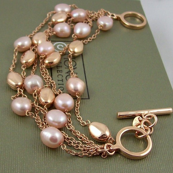 Honora Cultured Pearl Bronze Bead Bracelet - Picture 4 of 4